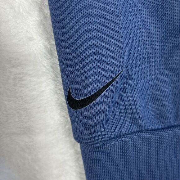 NIKE Dri-Fit Sweater Women’s Size Large Loose Fit Embossed Spell Out Sweatshirt - Picture 15 of 16